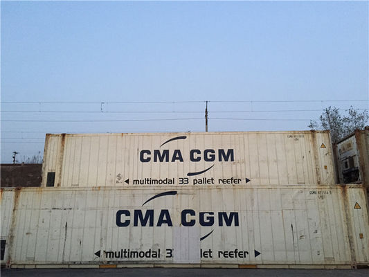 Cina Wadah Rezfer High Cube Logam Putih 40 45 20 Feet Hq Container pemasok