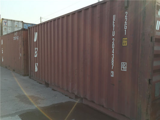 Cina Transport Steel Used Metal Storage Containers Tare Weight 2200kg pemasok