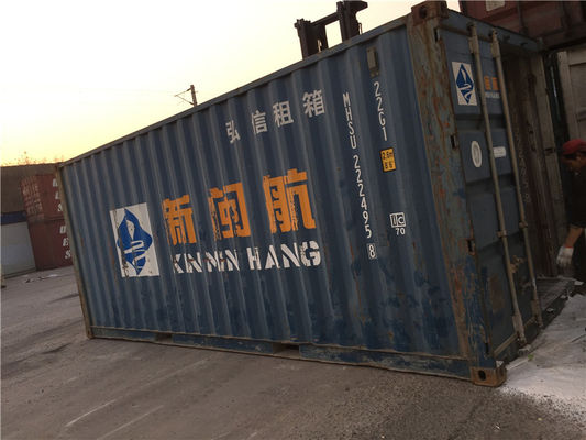 Cina Digunakan 20ft Pengiriman Container / 2200kg Wadah Laut Tangan Kedua pemasok