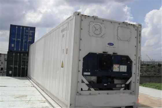 Cina Wadah Reefer Tangan Kedua Dijual 12.2m Panjang 40 Feet Reefer Container pemasok