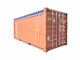 Red Second Hand 20ft Buka Top Container Untuk Angkutan Maritim dan Darat pemasok