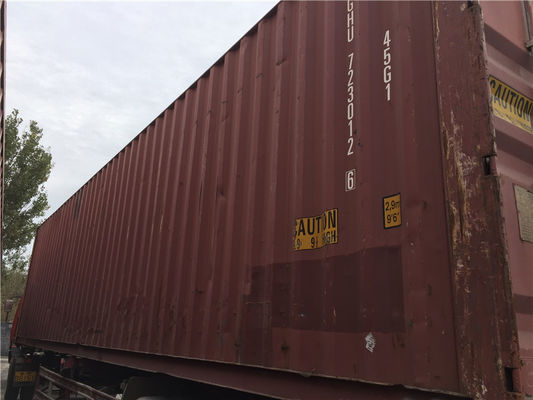 Cina Digunakan 40 Ft Hc Pengiriman Container Dimensi OD 12.19m * 2.44m * 2.9m pemasok