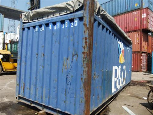 Cina Buka Top 2nd Hand Shipping Containers Bahan Baja 40 Kaki pemasok